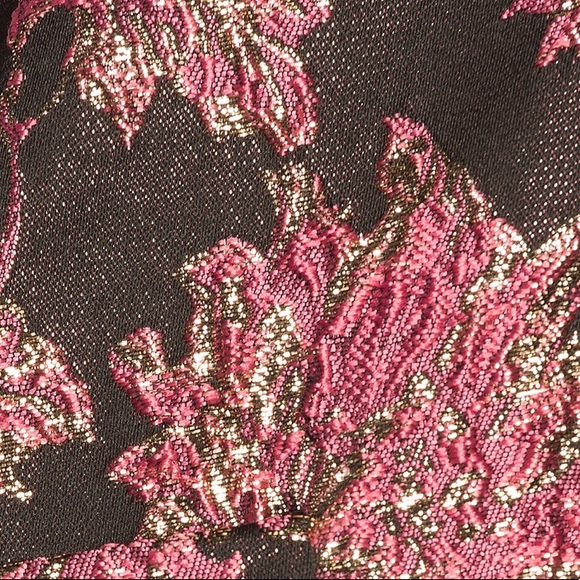 For Love & Lemons Luella Metallic Jacquard Coat - Picture 5 of 5